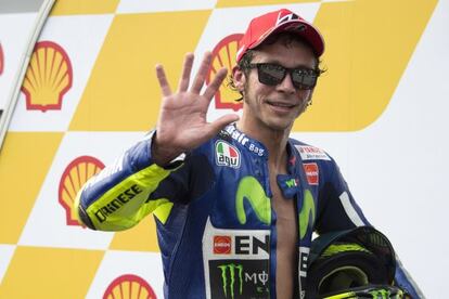 Valentino Rossi, en el gran premio de Malasia.