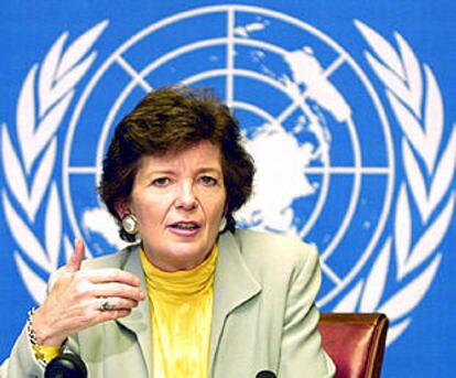 Mary Robinson, alta comisionada de la ONU para Derechos Humanos.