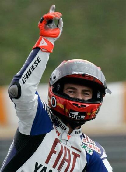 Lorenzo celebra su triunfo