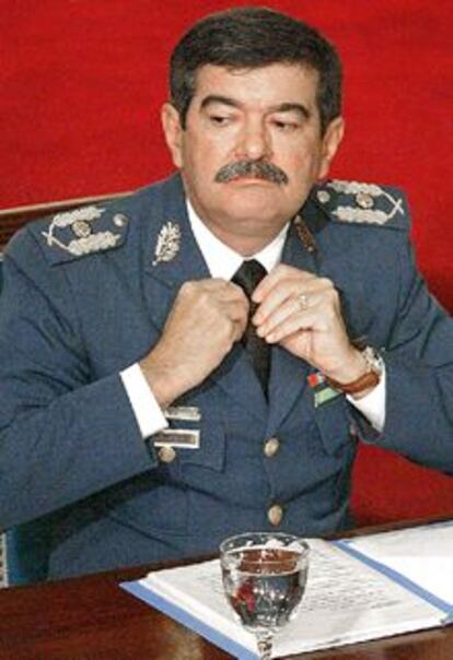 El general de la Aviación, Pedro Pereira, ante la comisión especial de la Asamblea Nacional de Venezuela.