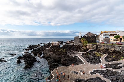 Piscinas naturales de El Caletón, en la localidad de Garachico (Tenerife). 