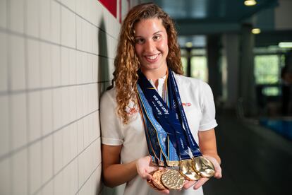 Iris Tió, bronce en dúo en el Mundial de Fukuoka de 2023.