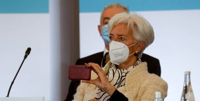 La presidenta del BCE, Christine Lagarde, en un evento en París el 11 de enero