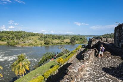 El fuerte de la Inmaculada Concepción, a orillas del río San Juan.