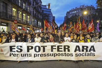 Manifestació aquest dissabte a Barcelona.