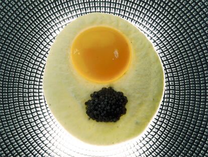 Caviar incluso en el postre