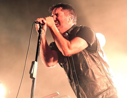 Trent Reznor actuando con Nine Inch Nails en noviembre de 2022 en Columbus, Ohio.