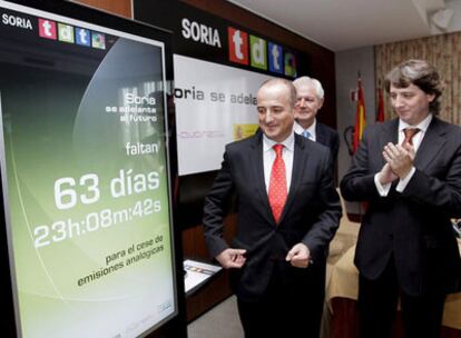 El ministro de Industria, Miguel Sebastián, en mayo del año pasado, en Soria.
