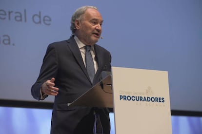 Juan Carlos Estévez, presidente del Consejo General de Procuradores de España (CGPE).