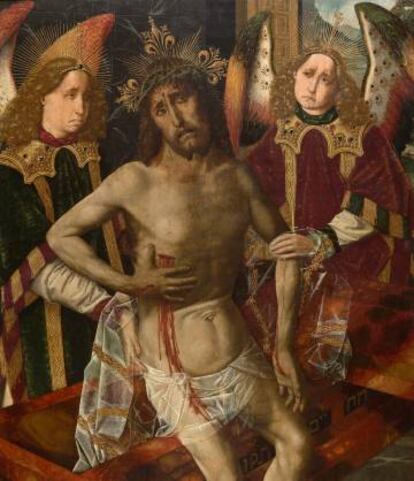 Detalle del <i>Cristo de la Piedad</i> (1468-1474).