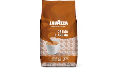 Paquete de un kilo de café Lavazza Crema e Aroma.