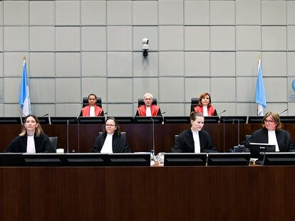 El tribunal que juzga el caso de la muerte de Rafik Hariri y 21 personas más, este martes en Leidschendam, en los Países Bajos.