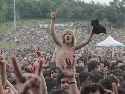 Ambiente durante un concierto del BBK Live de una edición pasada.