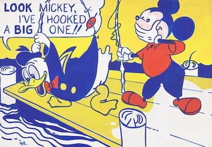 'Look Mickey', 1961. Primera incursión en el Pop Art de Roy Lichtenstein.