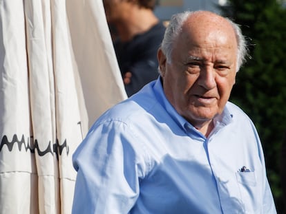 Amancio Ortega, en julio de 2018, en A Coruña.