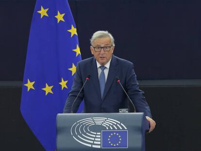 Presidente da Comissão Europeia, Jean-Claude Juncker, em discurso sobre o estado da União.