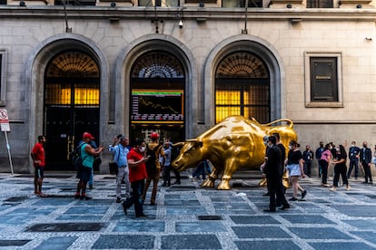 Charging Bull In Sao Paulo