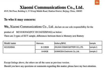 Datos del Xiaomi Mi 11 Lite