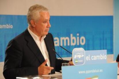 Javier Arenas, presidente del PP andaluz.