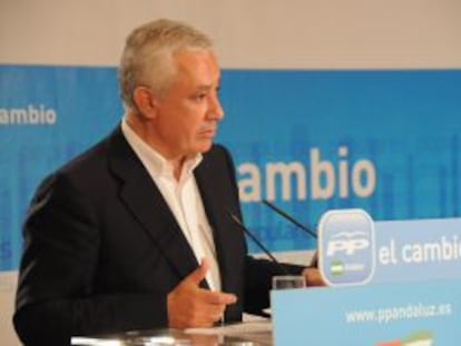 Javier Arenas, presidente del PP andaluz.