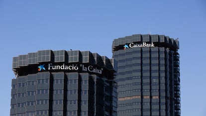 BARCELONA CATALONIA, SPAIN - JULY 11: Façade of CaixaBank's headquarters on Avenida Diagonal in Barcelona, on 11 July, 2022 in Barcelona, Catalonia, Spain. CaixaBank is a Spanish bank with its registered office in Valencia and operational headquarters in Madrid and Barcelona. Founded in 2011 by Caja de Ahorros y Pensiones de Barcelona, it contributed the assets and liabilities of its banking business. (Photo By David Zorrakino/Europa Press via Getty Images)