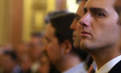 Albert Rivera durante el acto en el Congreso.