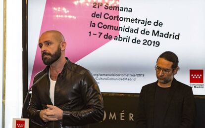 El consejero de Cultura, Jaime de los Santos, durante la presentación del programa de la XXI Semana del Cortometraje de la Comunidad de Madrid.
