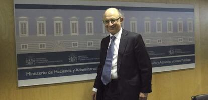 El ministro de Hacienda y Administraciones P&uacute;blicas, Crist&oacute;bal Montoro. 