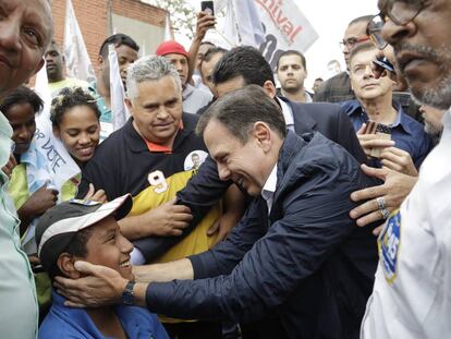 João Doria campaigning in São Paulo.