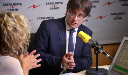 Puigdemont en Catalunya R&agrave;dio.