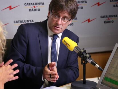 Puigdemont en Catalunya R&agrave;dio.