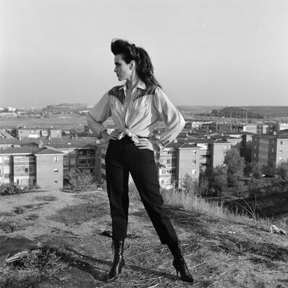 <i>La princesita del arrabal</i> (1986), fotografía de Alberto García-Alix que se exhibe en el Museo Reina Sofía.