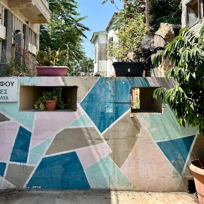 Un trozo del muro que separa en dos la capital de Chipre, Nicosia