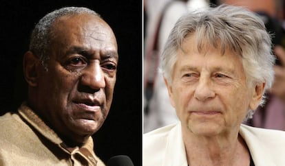 Bill Cosby y Roman Polanski, en imágenes de 2006 y 2017, respectivamente. 