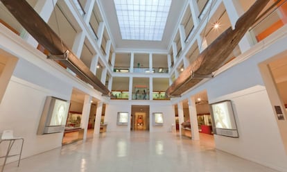 The halls of the Anthropology Museum of Madrid.