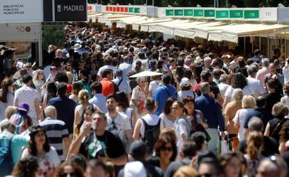 La Feria del Libro de Madrid, este domingo 2 de junio.