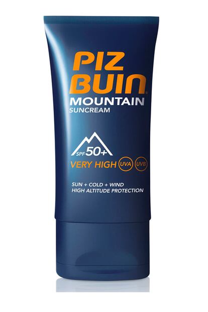 1. Protector solar específico para la montaña de Piz Buin. Protege la piel del sol, el viento y el frío  (c.p.v.)