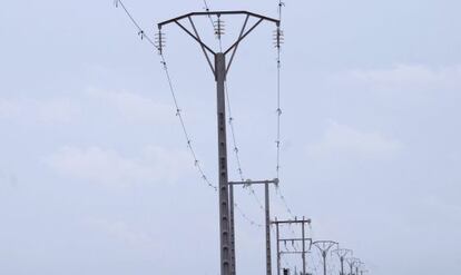 Torres del tendido eléctrico.