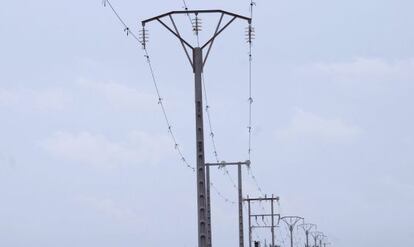 Torres del tendido eléctrico.