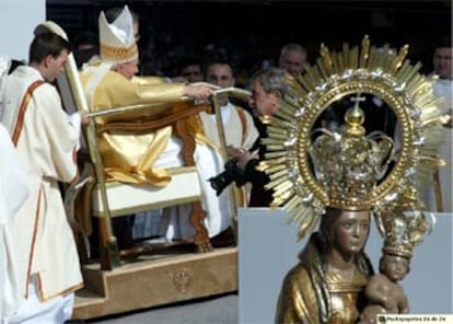 El Papa ha accedido al inmenso altar instalado en Colón sentado en una silla sobre la peana móvil que viene utilizando en los últimos tiempos. A continuación ha dado inicio a la misa dando la bendición a los presentes