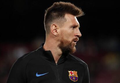Leo Messi, en el partido contra el Eibar.