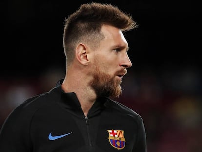 Leo Messi, en el partido contra el Eibar.