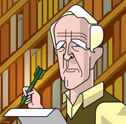 El escritor John Le Carré.