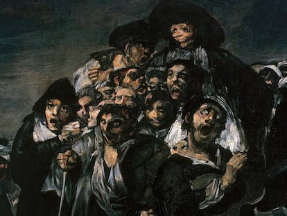 Detalle de &#039;La Romer&iacute;a de San Isidro&#039;, de Francisco de Goya 