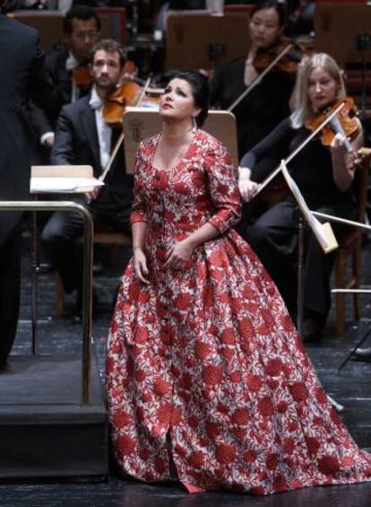 Anna Netrebko, en el escenario del Real.