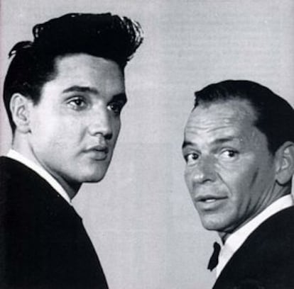 Elvis Presley y Frank Sinatra, en los años sesenta.