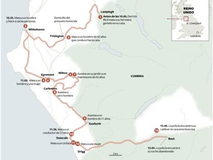 El recorrido del taxista homicida