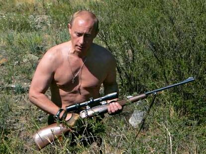 Putin cazando en Siberia
