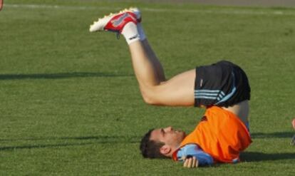 Cesc, en un entrenamiento.