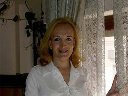 Alba Romero, en su domicilio de Castellón.